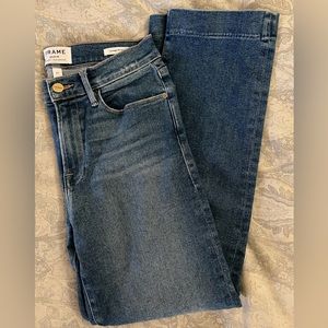 Frame size 27 Le High Straight in Rubik cropped ankle length straight leg denim